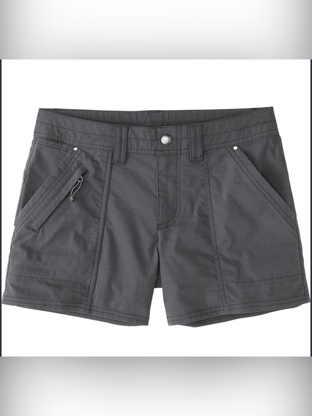Title Nine Women's Cargo Shorts in Charcoal Gray